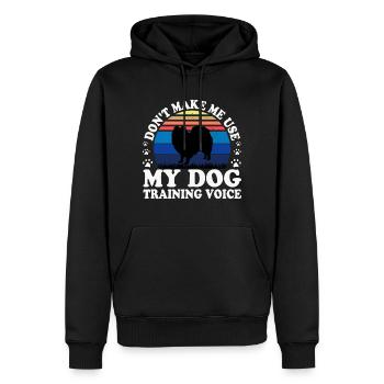 Indischer Spitz Hund Liebhaber Silhouette Vintage Sonnenuntergang - Männer Premium Bio Hoodie - Schwarz - Vorne - Nico (187cm)