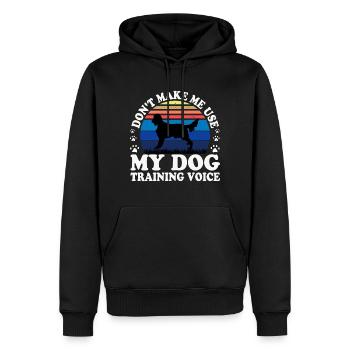 Irischer Setter Hund Liebhaber Silhouette Vintage Sonnenuntergang - Männer Premium Bio Hoodie - Schwarz - Vorne - Nico (187cm)