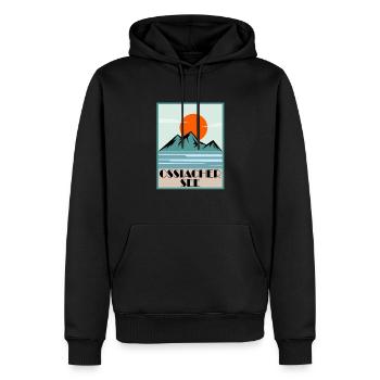 Ossiacher See - Männer Premium Bio Hoodie - Schwarz - Vorne - Nico (187cm)