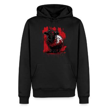 Niedliches schwarzes Schaf - Männer Premium Bio Hoodie - Schwarz - Vorne - Nico (187cm)
