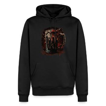 Biertrinken - Männer Premium Bio Hoodie - Schwarz - Vorne - Nico (187cm)