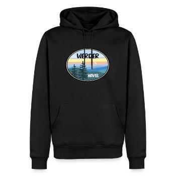 Werder Havel - Männer Premium Bio Hoodie - Schwarz - Vorne - Nico (187cm)