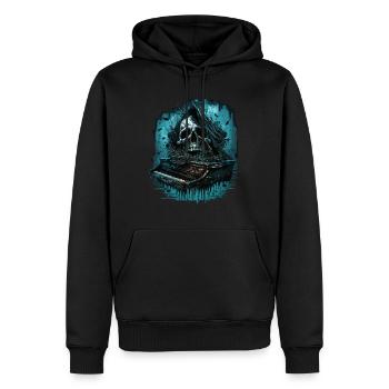 Horrorklavier - Männer Premium Bio Hoodie - Schwarz - Vorne - Nico (187cm)