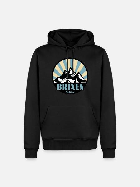 Brixen Südtirol - Männer Premium Bio Hoodie - Schwarz