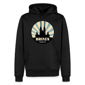 Brixen Südtirol - Männer Premium Bio Hoodie - Schwarz - Vorne - Nico (187cm)