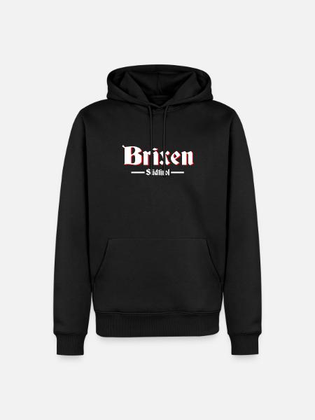 Brixen Südtirol - Männer Premium Bio Hoodie - Schwarz