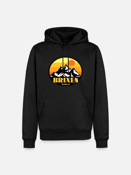 Brixen Südtirol - Männer Premium Bio Hoodie - Schwarz