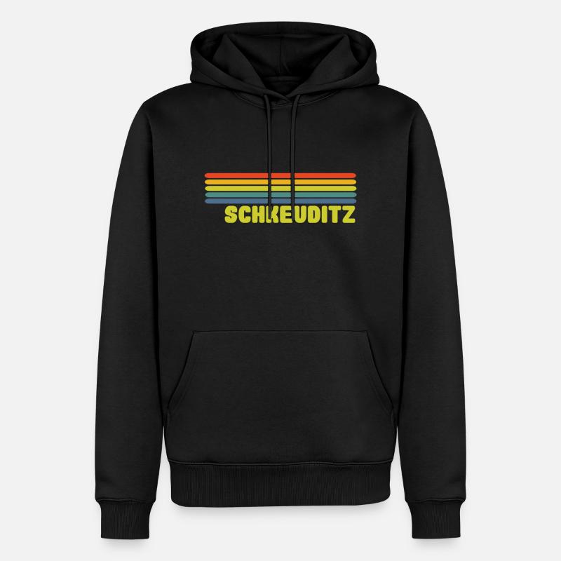Schkeuditz - Männer Premium Bio Hoodie - Schwarz