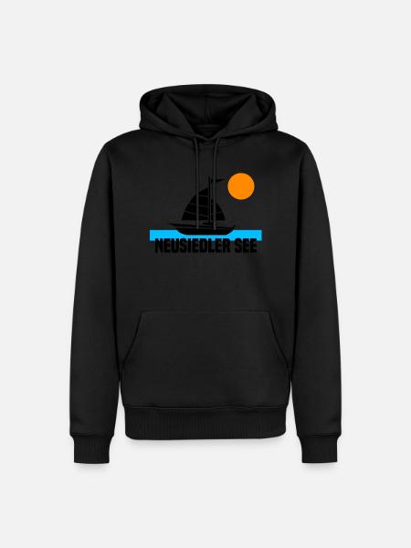 Neusiedler See - Männer Premium Bio Hoodie - Schwarz