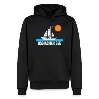 Ossiacher See - Männer Premium Bio Hoodie - Schwarz - Vorne - Nico (187cm)
