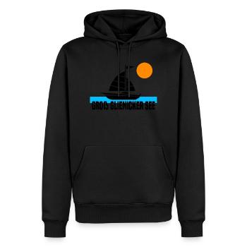 Groß Glienicker See - Männer Premium Bio Hoodie - Schwarz - Vorne - Nico (187cm)