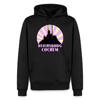 Reichsburg Cochem - Männer Premium Bio Hoodie - Schwarz - Vorne - Nico (187cm)
