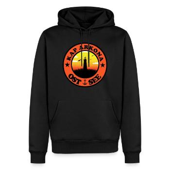 Kap Arkona - Männer Premium Bio Hoodie - Schwarz - Vorne - Nico (187cm)