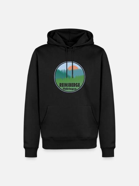 Reinsberge - Männer Premium Bio Hoodie - Schwarz
