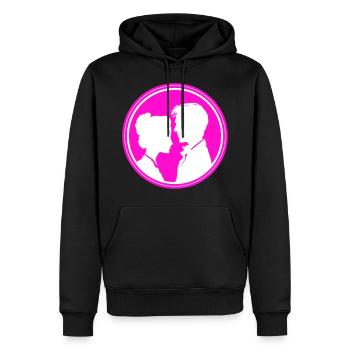Ehepaar Hochzeit Couple Heirat - Männer Premium Bio Hoodie - Schwarz - Vorne - Nico (187cm)