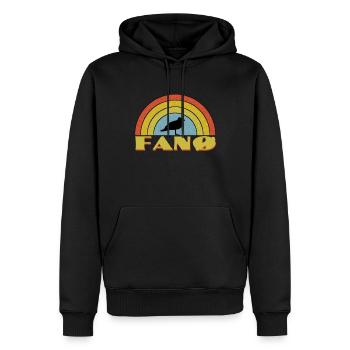 Fano, Denmark - Men’s Premium Organic Hoodie - black - Front - Nico (187cm)