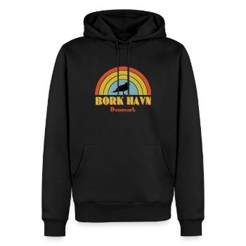 Bork Havn Dänemark - Männer Premium Bio Hoodie - Schwarz - Vorne - Nico (187cm)