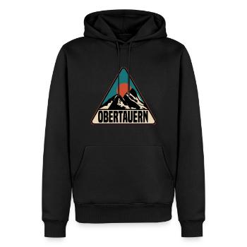 Obertauern - Männer Premium Bio Hoodie - Schwarz - Vorne - Nico (187cm)