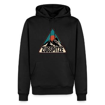 Zugspitze - Men’s Premium Organic Hoodie - black - Front - Nico (187cm)
