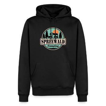 Spreewald Camping - Männer Premium Bio Hoodie - Schwarz - Vorne - Nico (187cm)