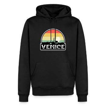 Venedig Italien Flagge Skyline Reisesouvenir - Männer Premium Bio Hoodie - Schwarz - Vorne - Nico (187cm)