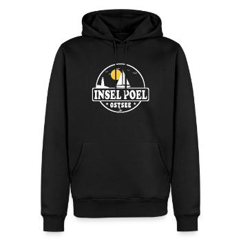 Insel Poel Ostsee Segelboot Leuchtturm - Männer Premium Bio Hoodie - Schwarz - Vorne - Nico (187cm)