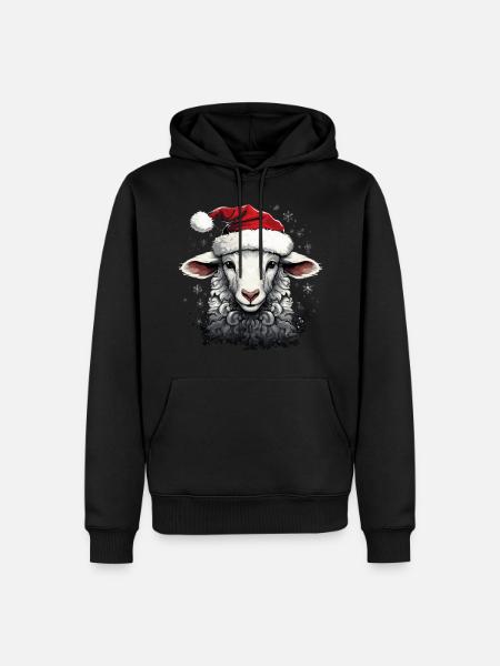 Christmas sheep - Men’s Premium Organic Hoodie - black