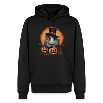 Halloween Meerschweinchen - Männer Premium Bio Hoodie - Schwarz - Vorne - Nico (187cm)