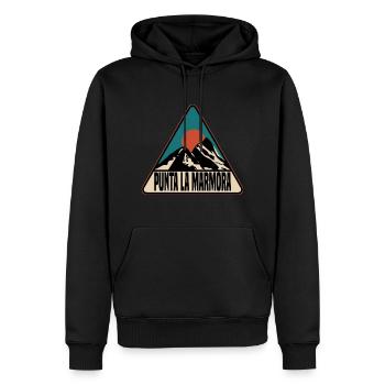 Punta La Marmora - Männer Premium Bio Hoodie - Schwarz - Vorne - Nico (187cm)