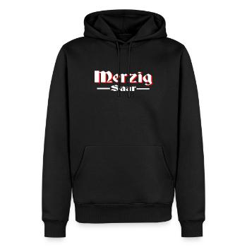 merzig saar - Männer Premium Bio Hoodie - Schwarz - Vorne - Nico (187cm)