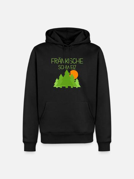 Fränkische Schweiz - Männer Premium Bio Hoodie - Schwarz