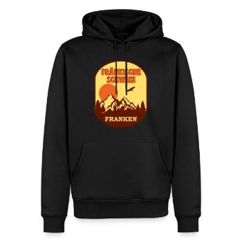 Fränkische Schweiz - Männer Premium Bio Hoodie - Schwarz - Vorne - Nico (187cm)