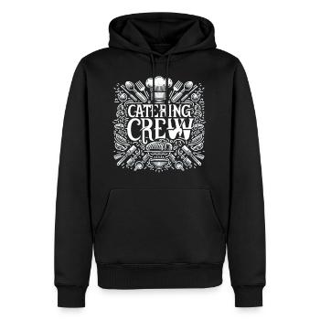 Catering Crew 9 - Männer Premium Bio Hoodie - Schwarz - Vorne - Nico (187cm)