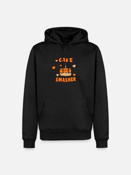 Cake Smasher - Männer Premium Bio Hoodie - Schwarz