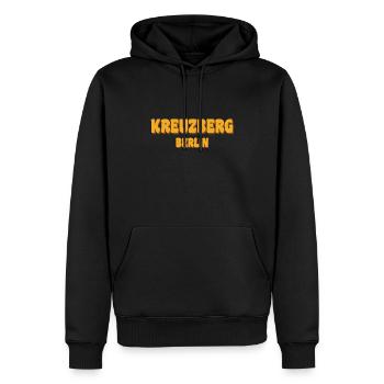 Kreuzberg Berlin - Männer Premium Bio Hoodie - Schwarz - Vorne - Nico (187cm)