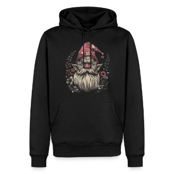 Drôle de nain de jardin - Sweat à capuche Premium bio Homme - noir - Devant - Nico (187cm)