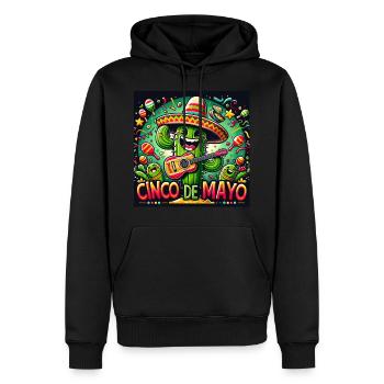 Cinco de Mayo Kaktus - Männer Premium Bio Hoodie - Schwarz - Vorne - Nico (187cm)