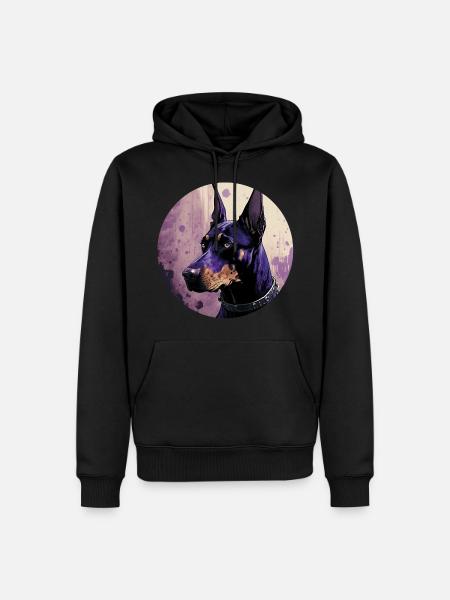 Cool Doberman - Men’s Premium Organic Hoodie - black