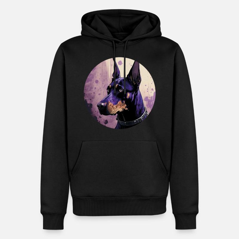 Cool Doberman - Sweat à capuche Premium bio Homme - noir