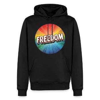 LGBTQ Freedom - Männer Premium Bio Hoodie - Schwarz - Vorne - Nico (187cm)