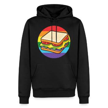LGBTQ Sandwich - Männer Premium Bio Hoodie - Schwarz - Vorne - Nico (187cm)
