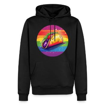 LGBTQ Taco - Sweat à capuche Premium bio Homme - noir - Devant - Nico (187cm)