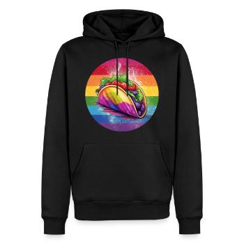 LGBTQ Taco - Männer Premium Bio Hoodie - Schwarz - Vorne - Nico (187cm)