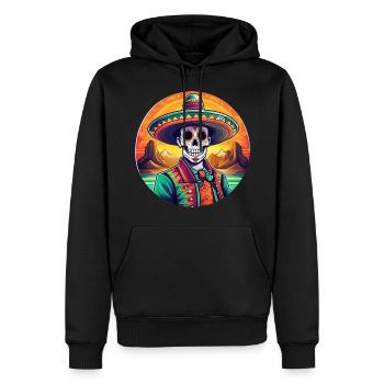 5 de Mayo Party Drinko de Mayo Sugar Skull Sombr - Men’s Premium Organic Hoodie - black - Front - Nico (187cm)