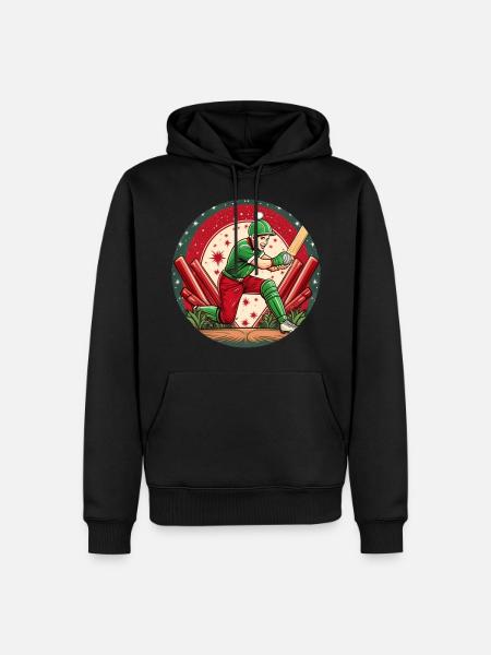 Elfe de Noël Cricket - Sweat à capuche Premium bio Homme - noir