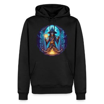Gruseliges Halloween-partykostüm Hexendoktor - Men’s Premium Organic Hoodie - black - Front - Nico (187cm)