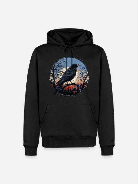 Raven - Men’s Premium Organic Hoodie - black