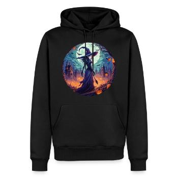 Gruseliges Halloween-partykostüm Hexe - Männer Premium Bio Hoodie - Schwarz - Vorne - Nico (187cm)