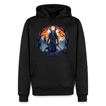 Gruseliges Halloween-partykostüm Waldhexe - Männer Premium Bio Hoodie - Schwarz - Vorne - Nico (187cm)