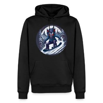 Gruseliges Halloween Party Kostüm Werwolf - Men’s Premium Organic Hoodie - black - Front - Nico (187cm)